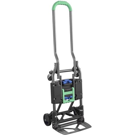 COSCO Hand Truck and Cart, 16"Wx3-9/10"Dx31-1/2"H, Gray/Green CSC12222PBG1E